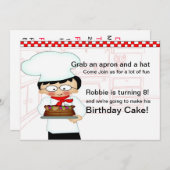 Uitnodiging van de Baking Party (Voorkant / Achterkant)