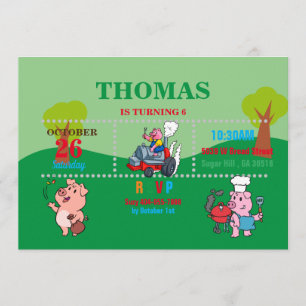 Uitnodiging van de Barbecue Party