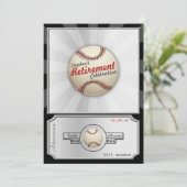 Uitnodiging van de Baseball Field Pass Retirement (Staand voorkant)