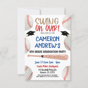 Uitnodiging van de Baseball Graduation Party
