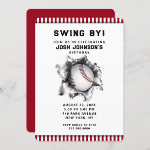 Uitnodiging van de Baseball Party