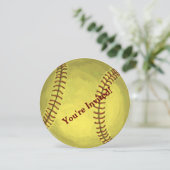 Uitnodiging van de Baseball Party (Staand voorkant)