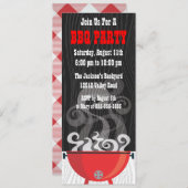 Uitnodiging van de BBQ-partij rokin (Voorkant / Achterkant)