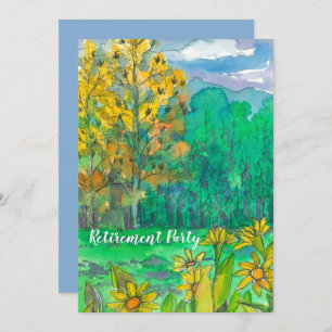 Uitnodiging van de bergachtige landschapspartij