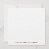  uitnodiging van de Birthday Cake Party (Achterkant)