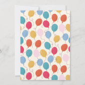 Uitnodiging van de Birthday-partij (Achterkant)