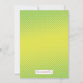 Uitnodiging van de Birthday Party van Bright Blue  (Achterkant)