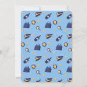 Uitnodiging van de Birthday-politiepartij (Achterkant)