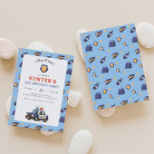 Uitnodiging van de Birthday-politiepartij