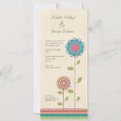 Uitnodiging van de Bloemen van de Partij van het (Achterkant)