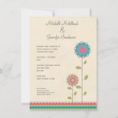 Uitnodiging van de Bloemen van de Partij van het (Achterkant)