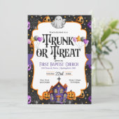 Uitnodiging van de boomstam- of Treat-kerk (Staand voorkant)