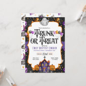 Uitnodiging van de boomstam- of Treat-kerk (Voorkant / Achterkant in situ)