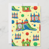 Uitnodiging van de Bounce House Birthday Party (Achterkant)