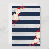 Uitnodiging van de Bridal van de Anchor - Nautisch (Achterkant)