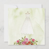 Uitnodiging van de Bridal van de Franse Macaroon (Achterkant)