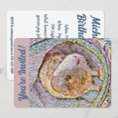 uitnodiging van de Cavia Birthday Party (Voorkant / Achterkant)