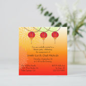 Uitnodiging van de Chinese partij met de overeenko (Staand voorkant)