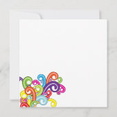 Uitnodiging van de Colorful Graduation Party (Achterkant)