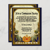 Uitnodiging van de  Costume Party (Voorkant / Achterkant)