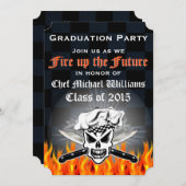 Uitnodiging van de Culinaire Schoolstudiepartij (Voorkant / Achterkant)