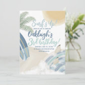 Uitnodiging van de Dag van de Dag van de surf (Staand voorkant)