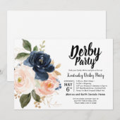 Uitnodiging van de Derby Horse Racing Party (Voorkant / Achterkant)