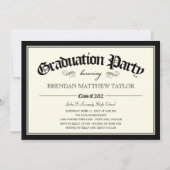 Uitnodiging van de Diploma Graduation Party 2012 (Voorkant)