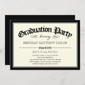 Uitnodiging van de Diploma Graduation Party 2012 (Voorkant / Achterkant)