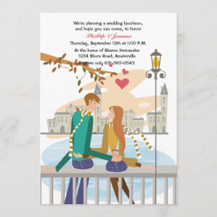 Uitnodiging van de Dream Honeymoon van Young Coupl