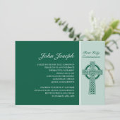 Uitnodiging van de eerste Heilige Communie van het (Staand voorkant)