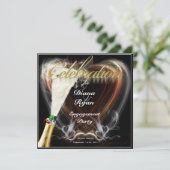 Uitnodiging van de Engagement Party (Staand voorkant)