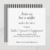 Uitnodiging van de Engagement Party (Voorkant / Achterkant)