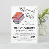 Uitnodiging van de Engelse Teacher Retirement Part (Staand voorkant)