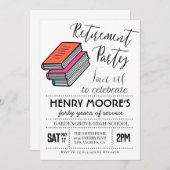 Uitnodiging van de Engelse Teacher Retirement Part (Voorkant / Achterkant)