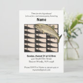 Uitnodiging van de Fisherman Retirement Party (Staand voorkant)