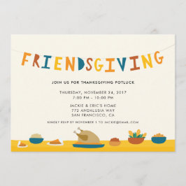 Uitnodiging van de Friendsgiving Party