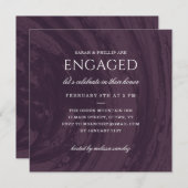 Uitnodiging van de gemengde partij - Paars (Voorkant / Achterkant)