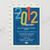 Uitnodiging van de Graduation Fun Party 2012 (Voorkant / Achterkant)