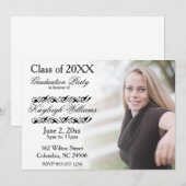 Uitnodiging van de Graduation Party (Voorkant / Achterkant)