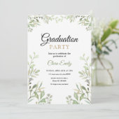 Uitnodiging van de Graduation Party (Staand voorkant)