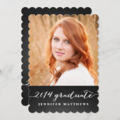 Uitnodiging van de Graduation Party van Chalkboard (Voorkant / Achterkant)