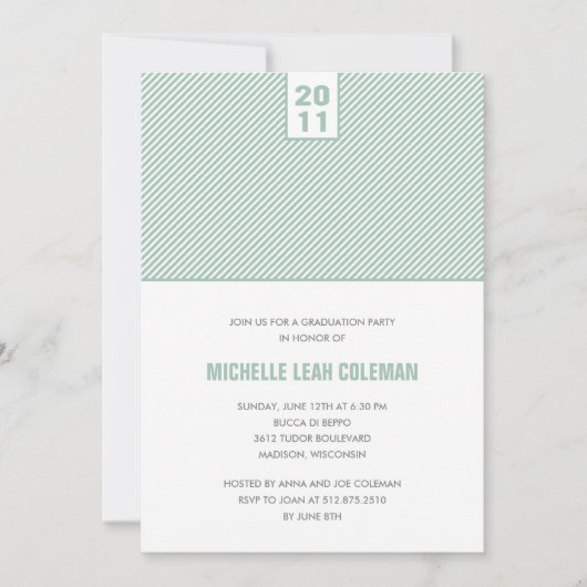 Uitnodiging van de GraduPartij van de Graduals van (Voorkant)