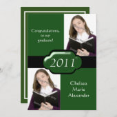 Uitnodiging van de Groene Dubbele Partij van de Fo (Voorkant / Achterkant)