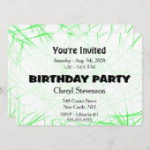 Uitnodiging van de Groene Partij (Voorkant / Achterkant)