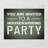 Uitnodiging van de Groene Partij voor de opwarming (Voorkant)