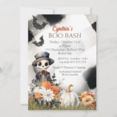 uitnodiging van de Halloween-partij (Achterkant)