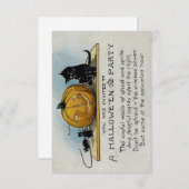  uitnodiging van de Halloween-partij (Voorkant / Achterkant)