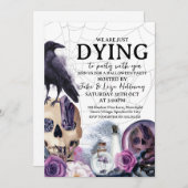  uitnodiging van de Halloween-partij (Voorkant / Achterkant)