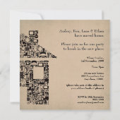 Uitnodiging van de House Home Housewarming Moving  (Achterkant)